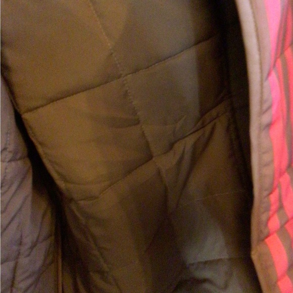 RESTOCKING 3/18 ! ♥️♥️♥️Boho rusty red and cocoa Striped Quilted Jacket - Picture 7 of 8